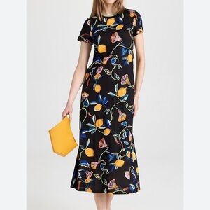 La Double J Sporty Swing Lemon and floral dress XS